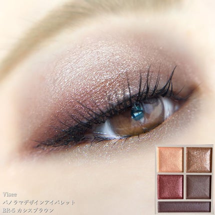 パノラマデザイン アイパレット/Visée/アイシャドウパレットを使ったクチコミ(5枚目)