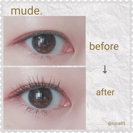 MD インスパイアロングラッシュ カーリングマスカラ/mude/マスカラを使ったクチコミ(2枚目)