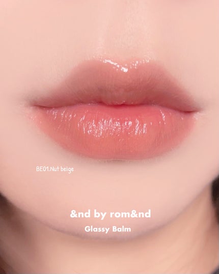 アンドバイロムアンド グラッシーバーム/&nd by rom&nd/口紅を使ったクチコミ(4枚目)