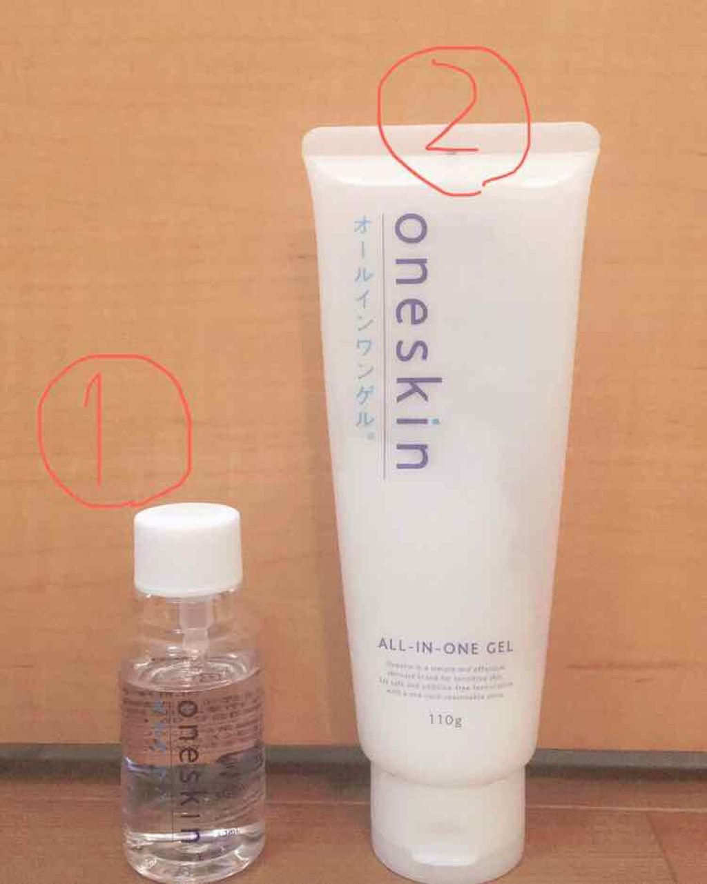 オールインワンゲル/oneskin/オールインワン化粧品を使ったクチコミ（2枚目）