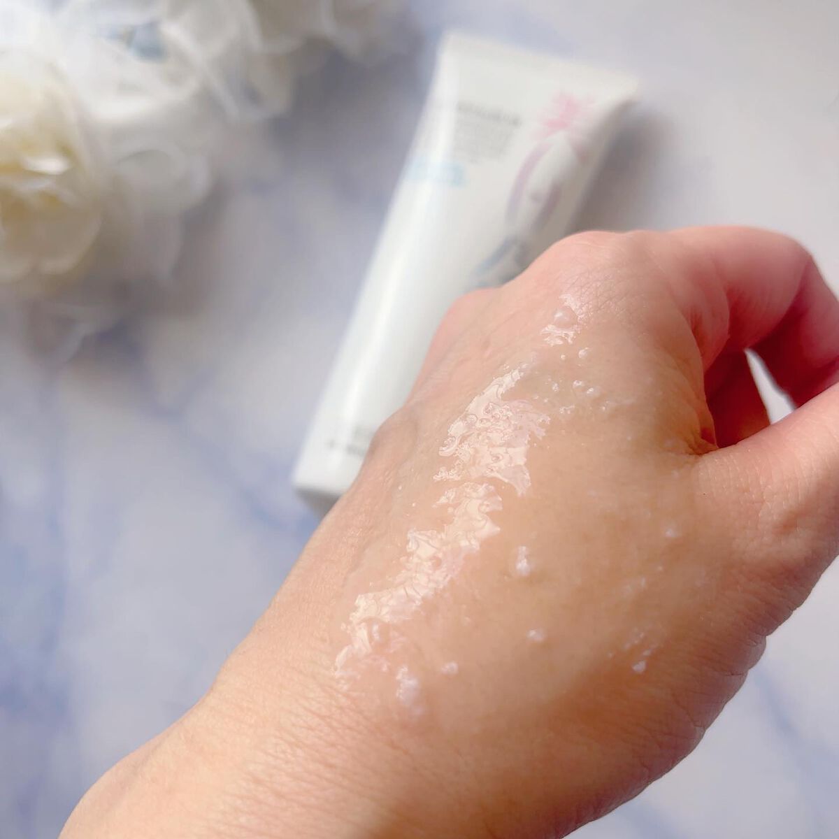 美白乃美人ピーリングジェル/ブレーンコスモス/ピーリングを使ったクチコミ(4枚目)