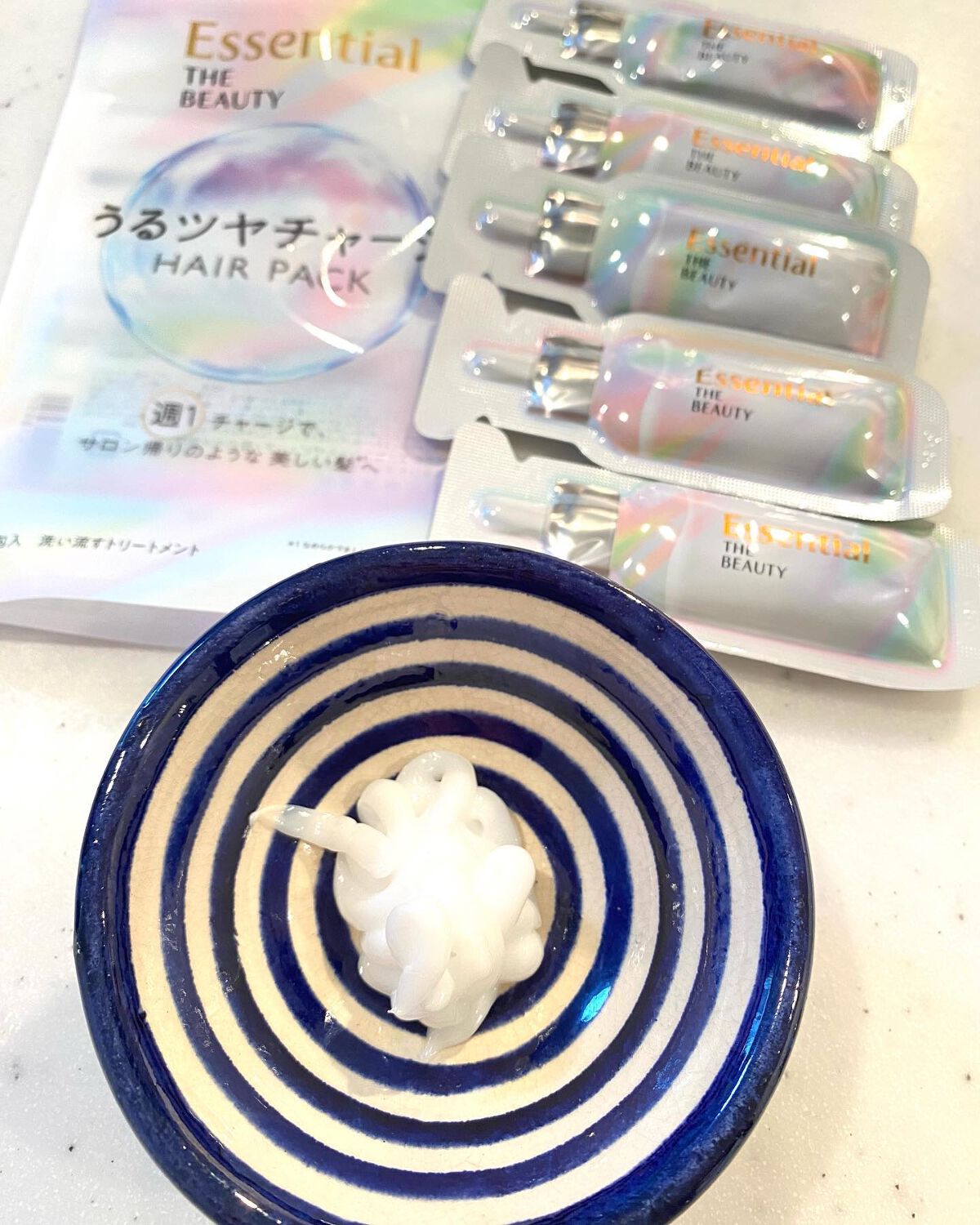 ザビューティ うるツヤチャージヘアパック/エッセンシャル/ヘアマスク・ヘアパックを使ったクチコミ(5枚目)