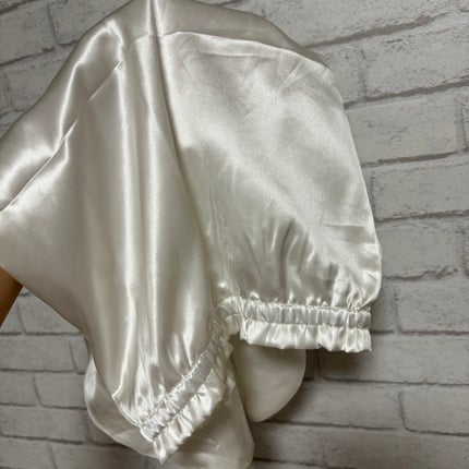 シルク ナイトキャップ(ゴム紐)/COCOSILK/ヘアケアグッズを使ったクチコミ(4枚目)