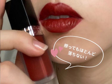 ルージュ ディオール フォーエヴァー リキッド 626 フォーエヴァー フェイマス/Dior/口紅を使ったクチコミ（2枚目）