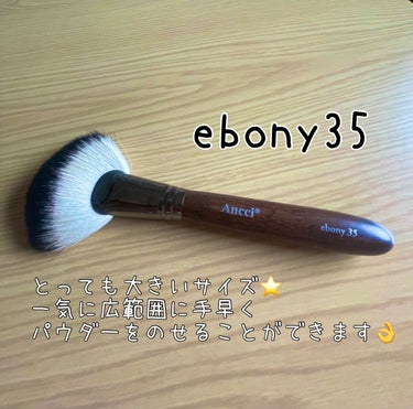 ebony35/Ancci brush/メイクブラシを使ったクチコミ（2枚目）