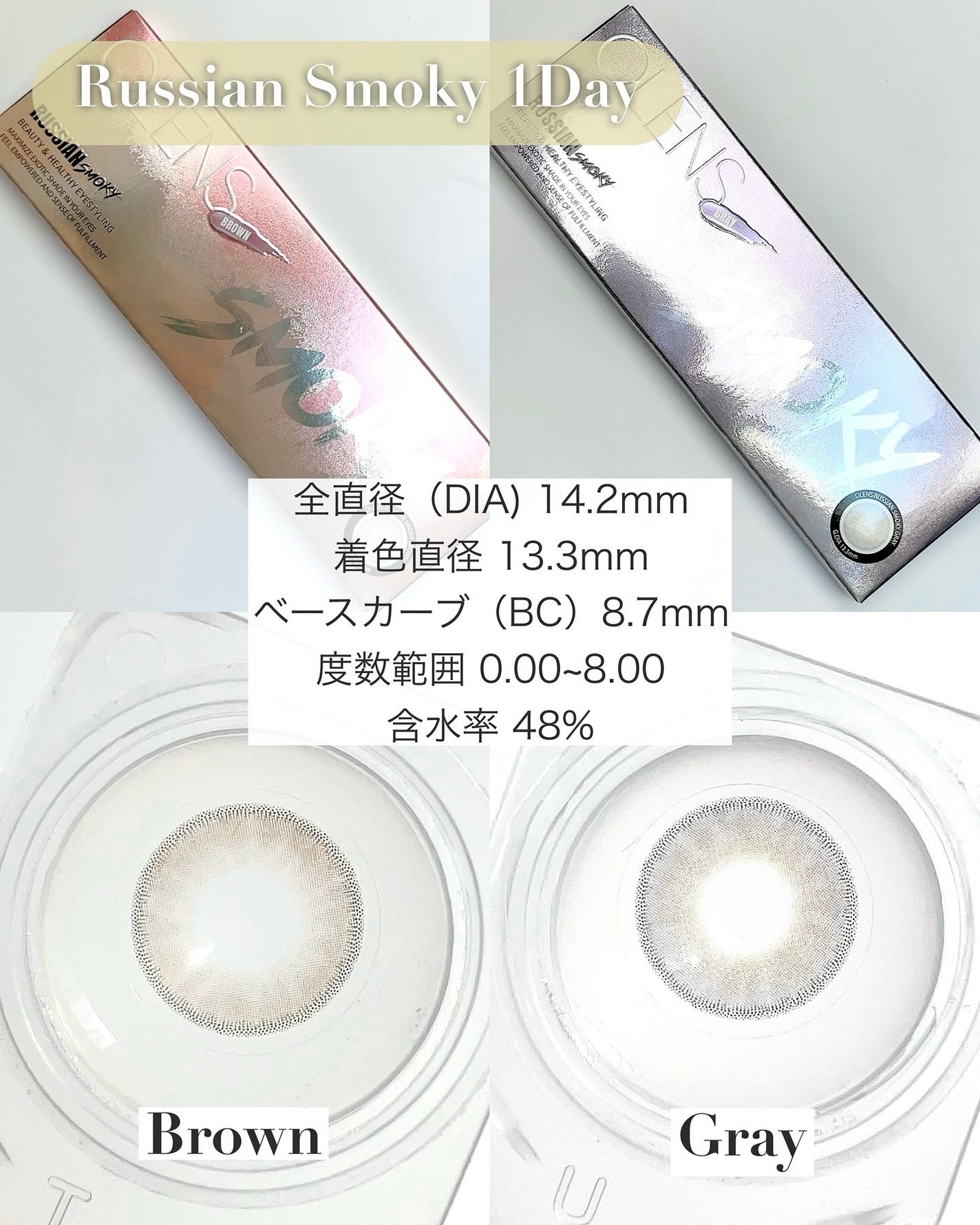 ロシアンスモーキー/OLENS/カラーコンタクトレンズを使ったクチコミ(2枚目)