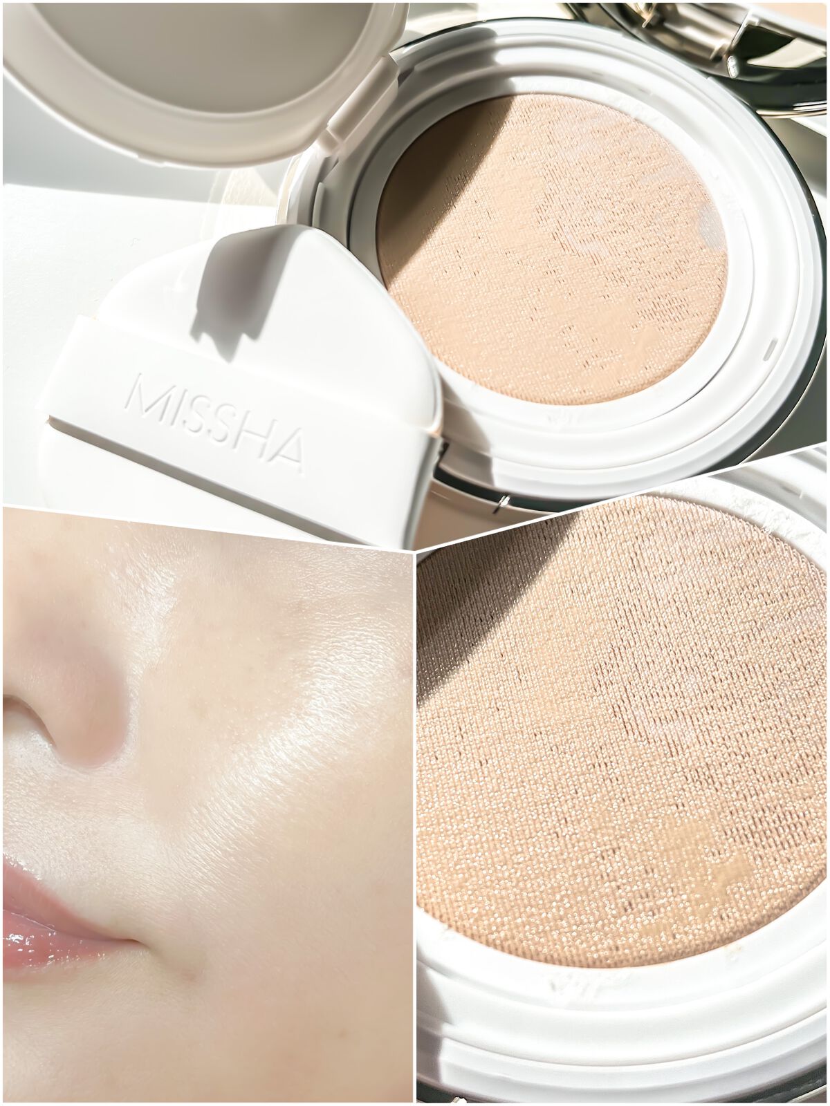 グロウ クッション ライト <ライトタイプ>/MISSHA/クッションファンデーションを使ったクチコミ(2枚目)