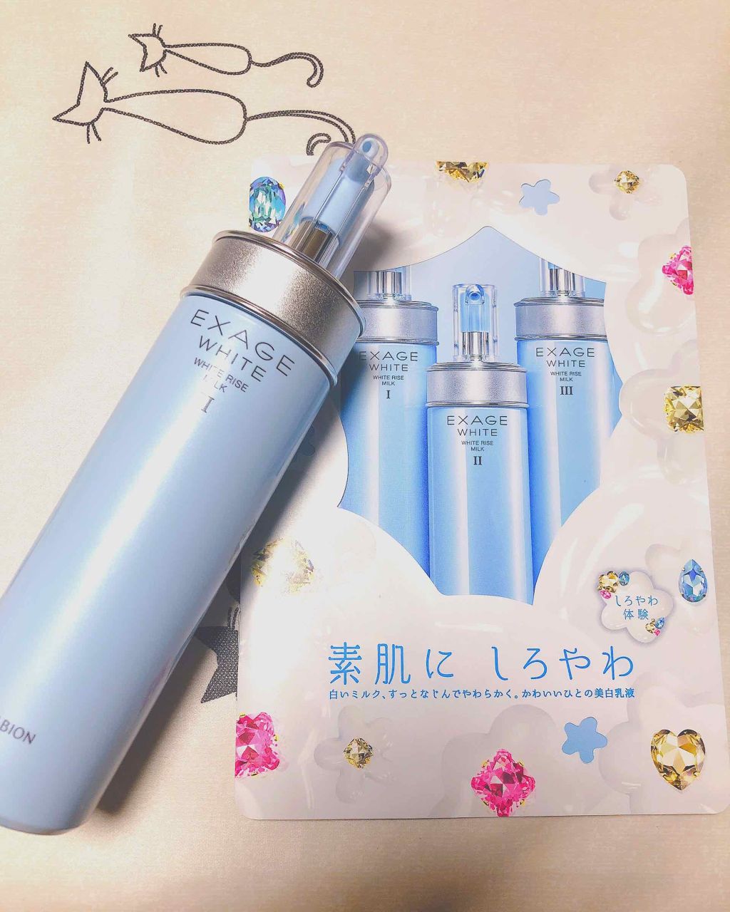 エクサージュホワイト ピュアホワイト ミルク II/ALBION/乳液を使ったクチコミ（1枚目）