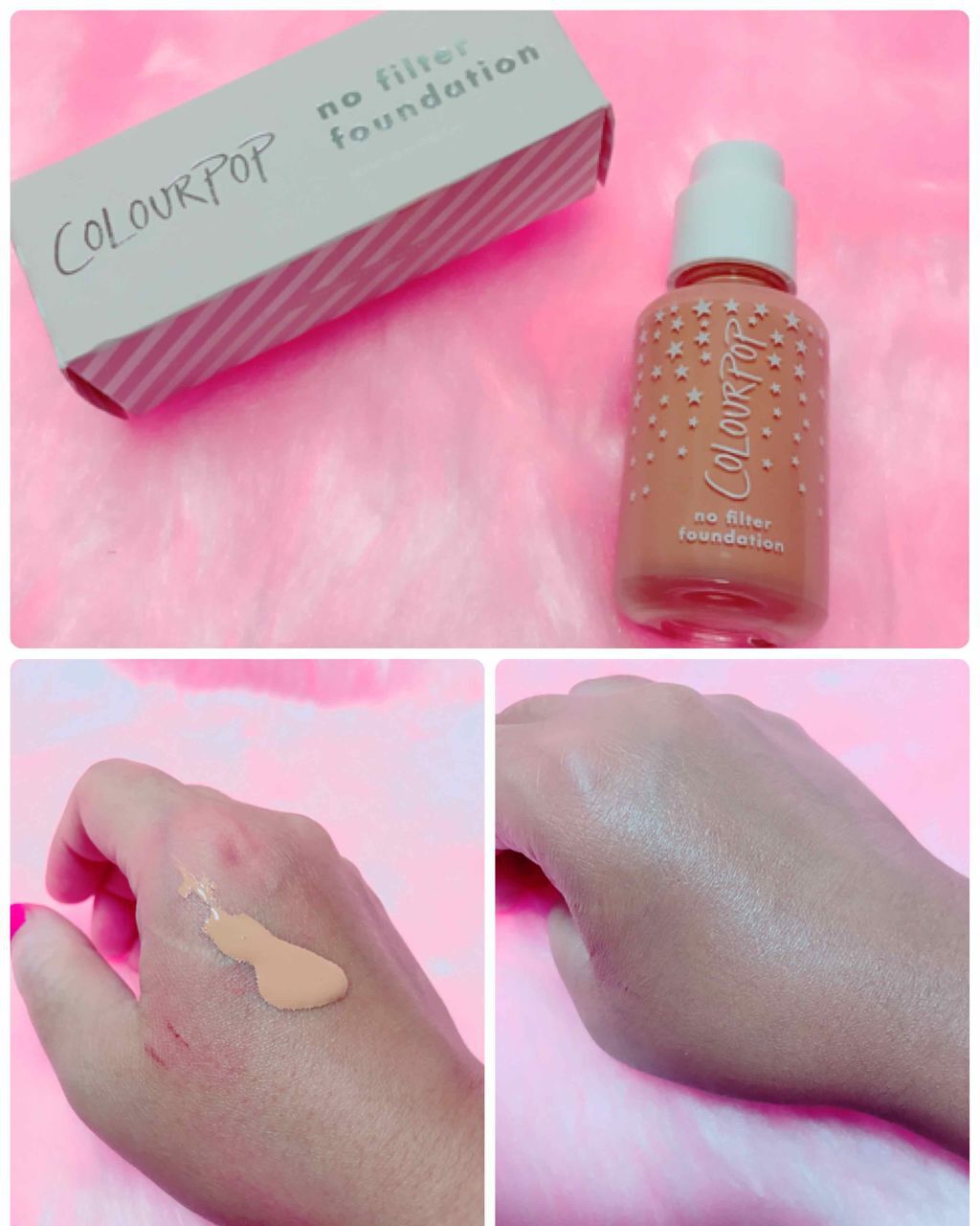  ノーフィルターファンデーション/ColourPop/リキッドファンデーションを使ったクチコミ（1枚目）