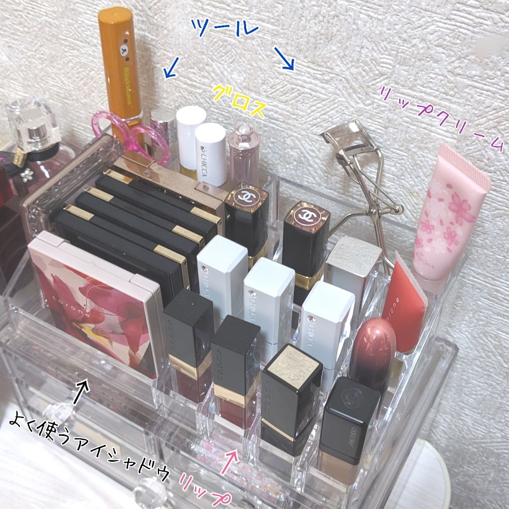 3段式クリアーケース/DAISO/その他化粧小物を使ったクチコミ(2枚目)