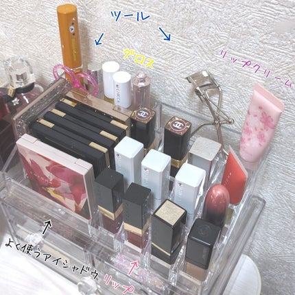 3段式クリアーケース/DAISO/その他化粧小物を使ったクチコミ(2枚目)