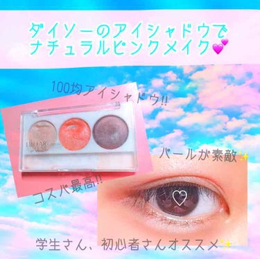 エルファー プロフェッショナル アイシャドウ/DAISO/アイシャドウパレットを使ったクチコミ（1枚目）