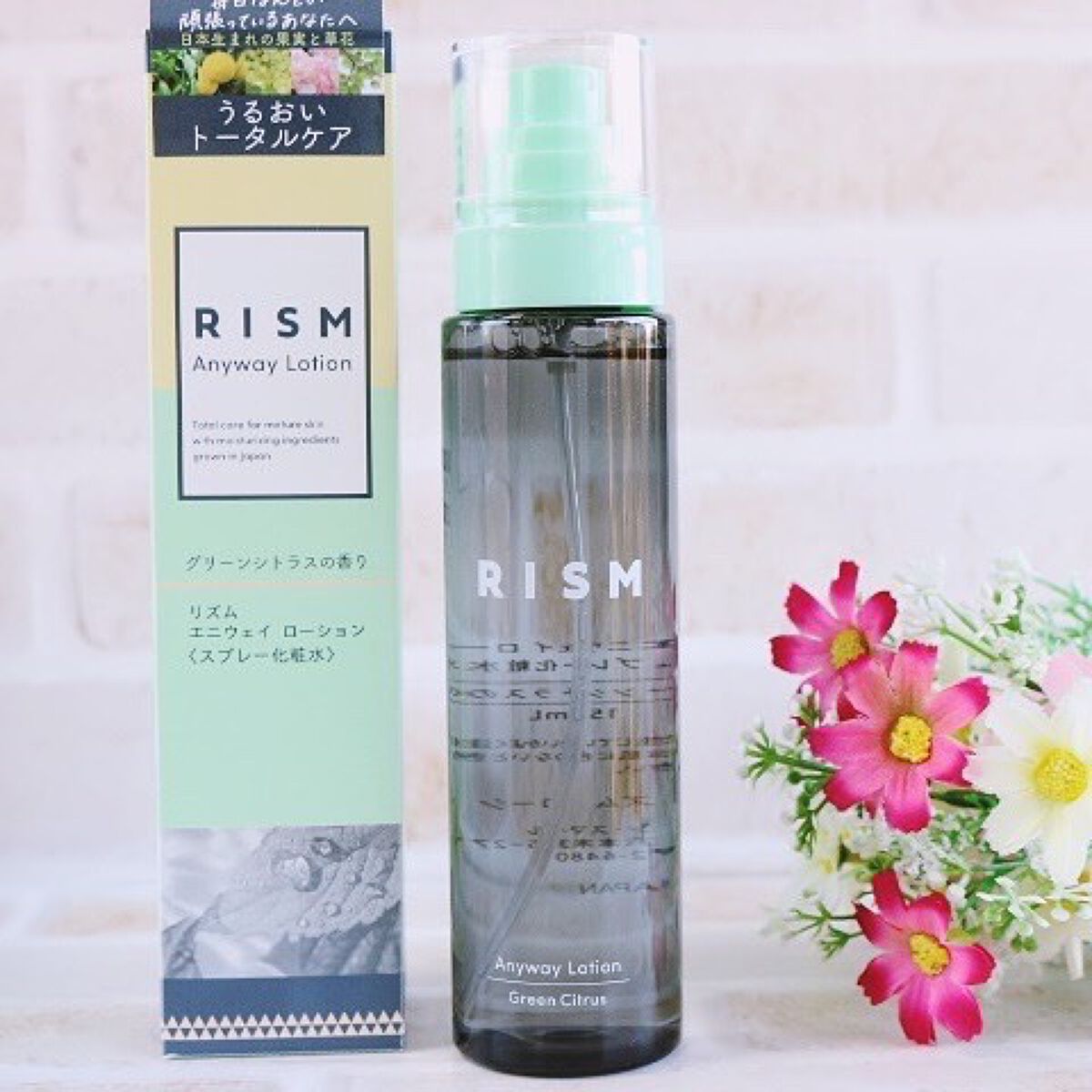 エニウェイ ローション グリーンシトラスの香り/RISM/ミスト状化粧水を使ったクチコミ(1枚目)