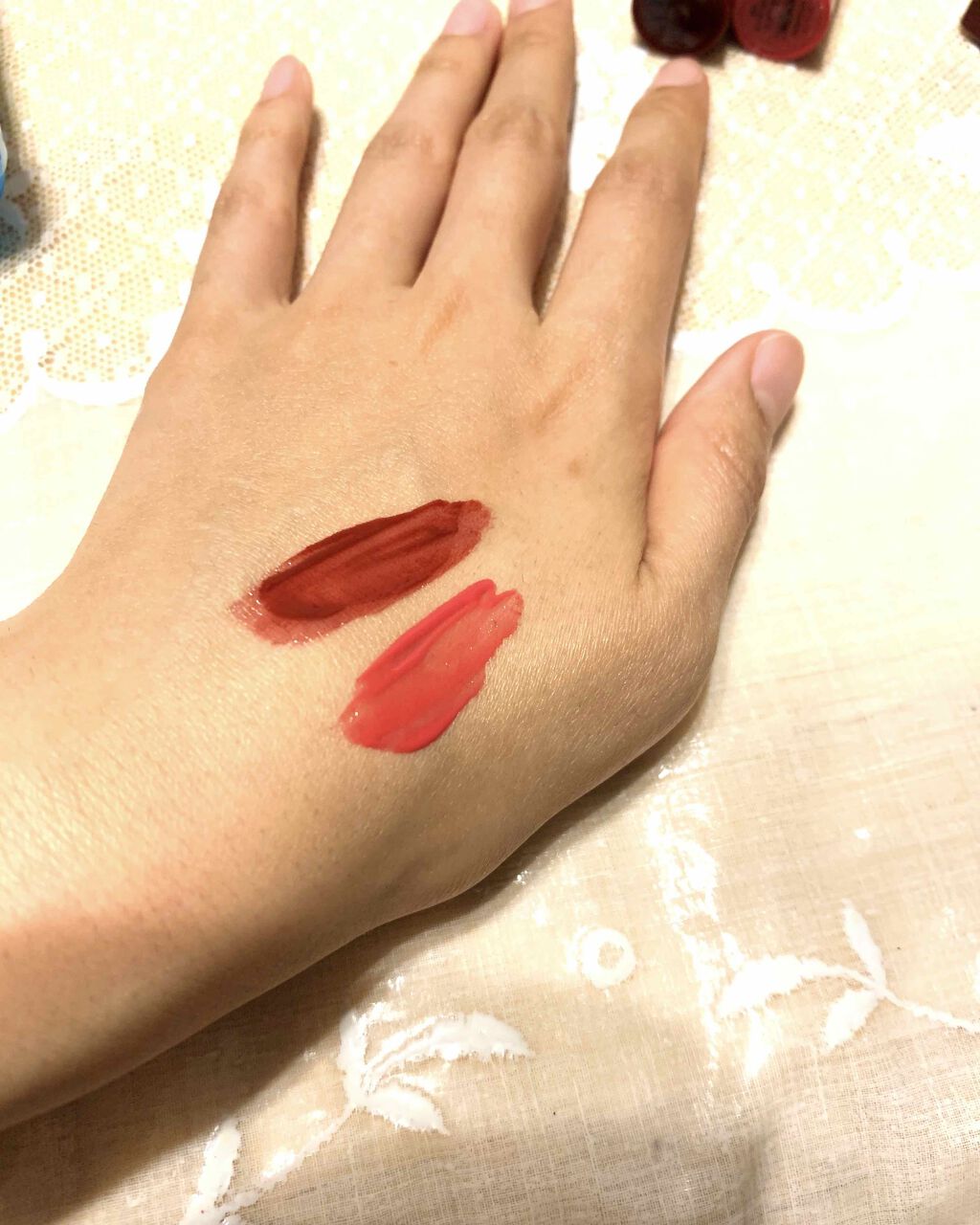 ジューシーラスティングティント/rom&nd/リップティントを使ったクチコミ(2枚目)