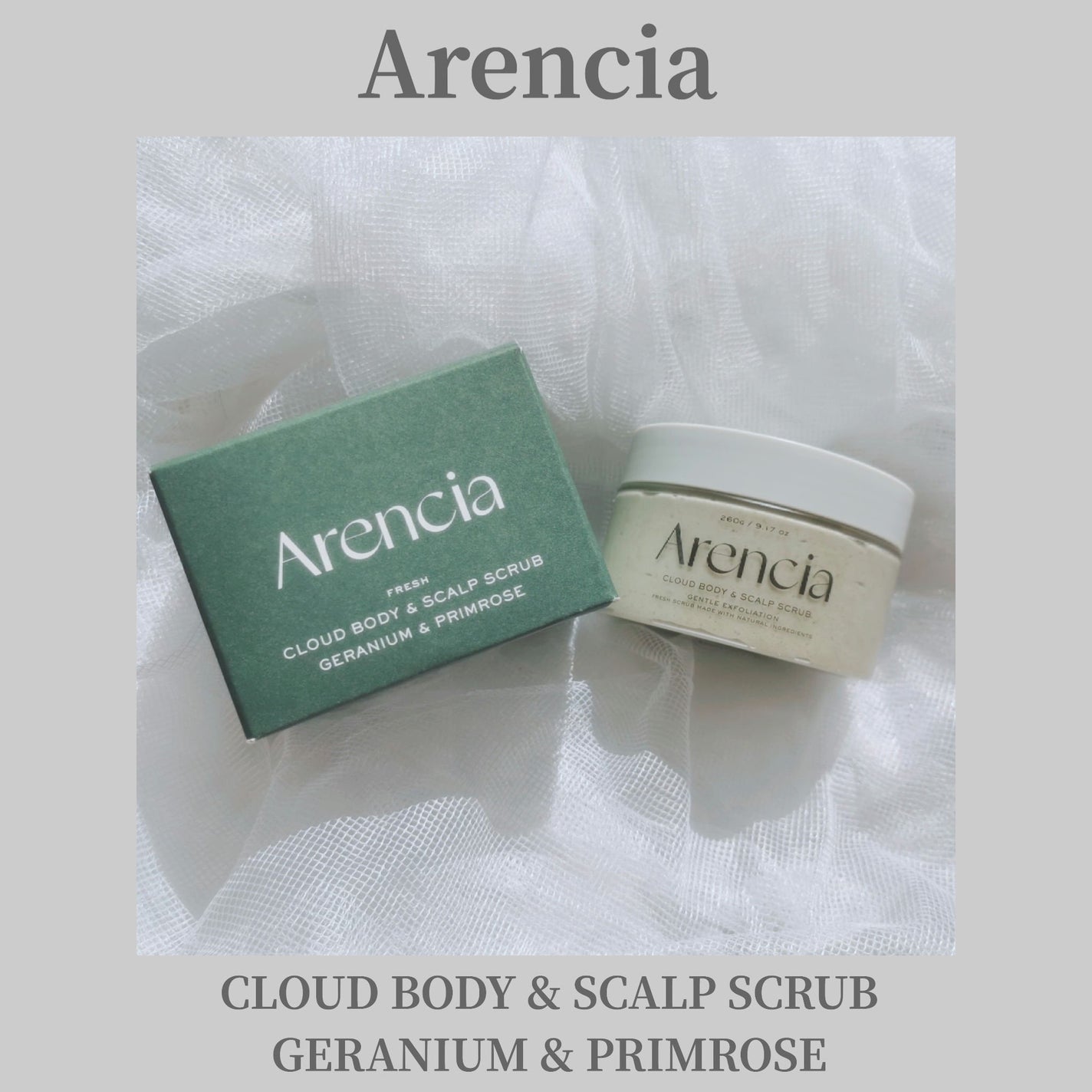 フレッシュクラウドスクラブ ゼラニウム&プリムローズ/アレンシア/ボディスクラブを使ったクチコミ(1枚目)