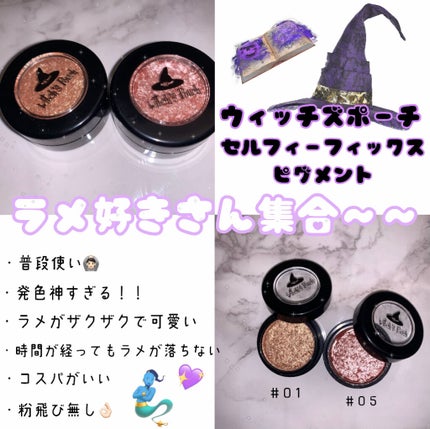 セルフィーフィックスピグメント/Witch's Pouch/単色アイシャドウを使ったクチコミ(1枚目)