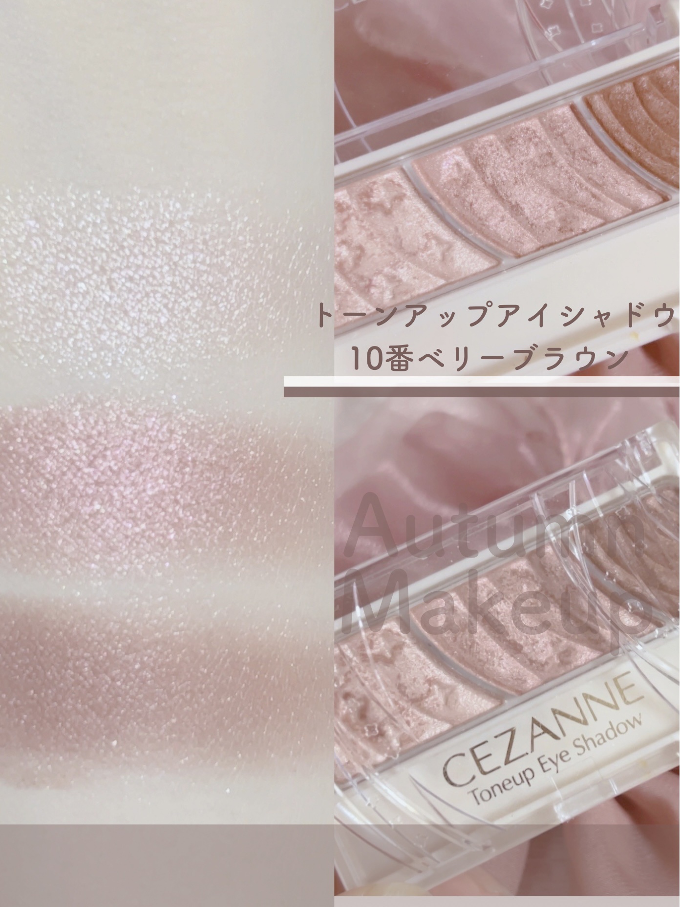 トーンアップアイシャドウ/CEZANNE/アイシャドウパレットを使ったクチコミ（2枚目）