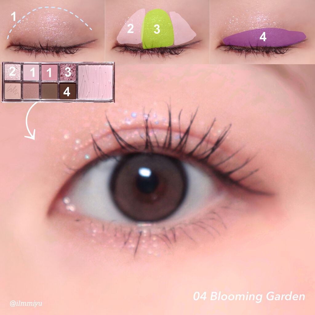 ミックスブラーリングアイパレット/wakemake/マルチパレットを使ったクチコミ(6枚目)