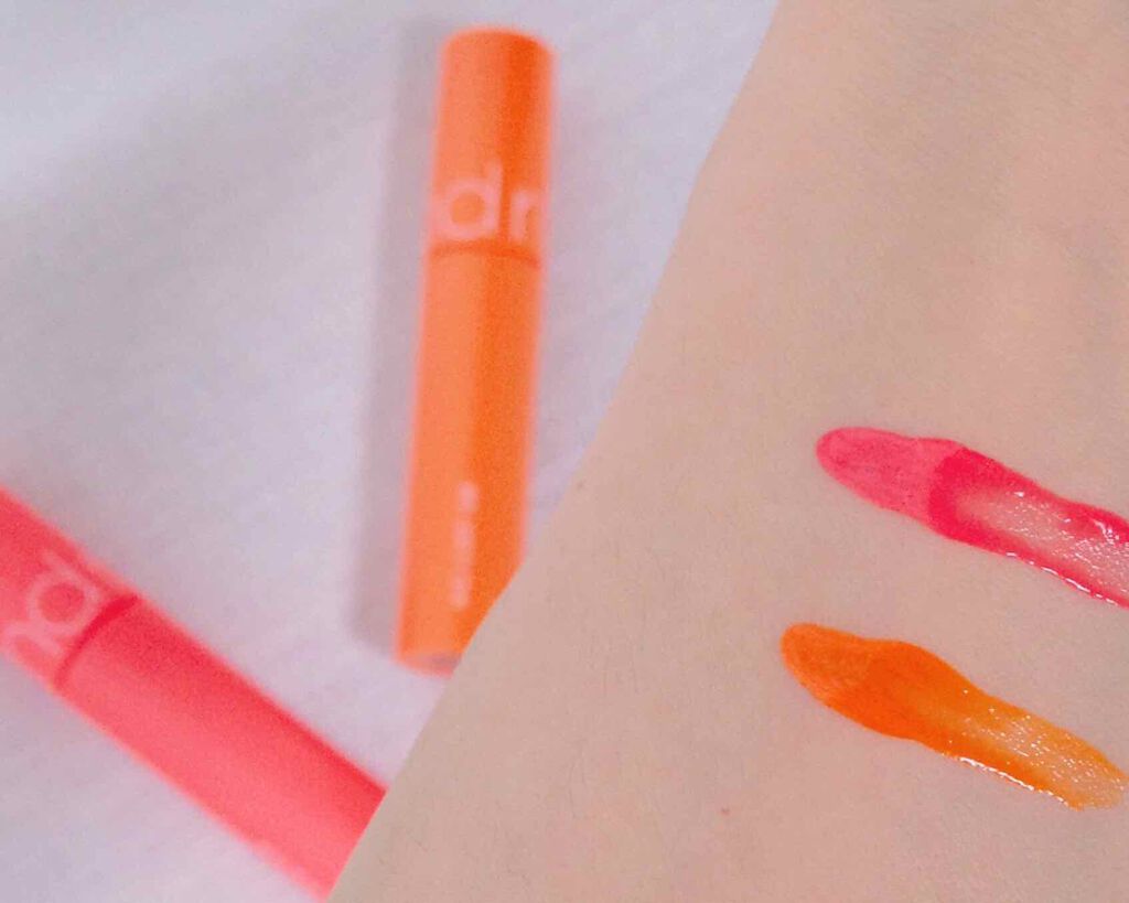 ジューシーラスティングティント/rom&nd/リップティントを使ったクチコミ(2枚目)