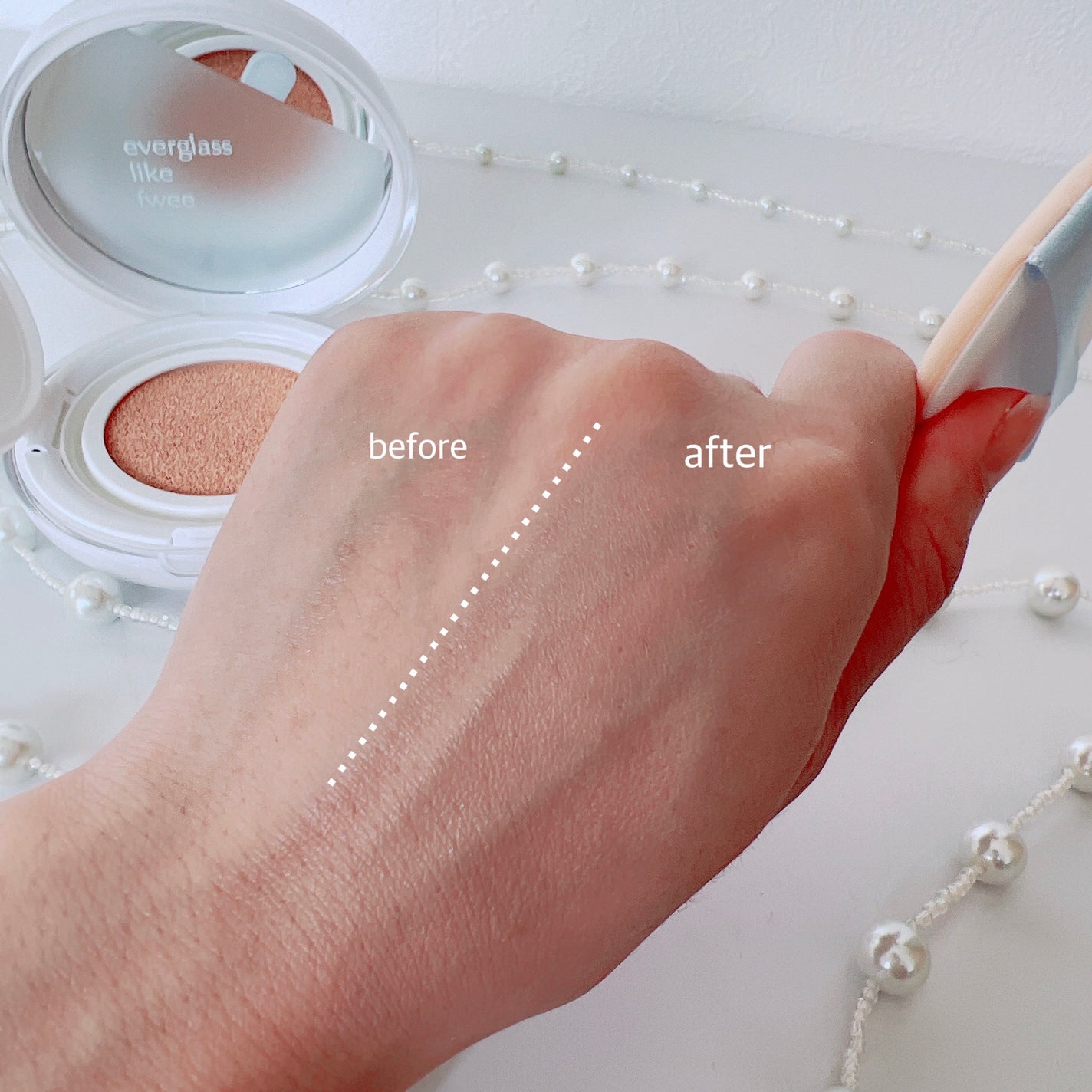 フィークッションガラス/fwee/クッションファンデーションを使ったクチコミ(7枚目)