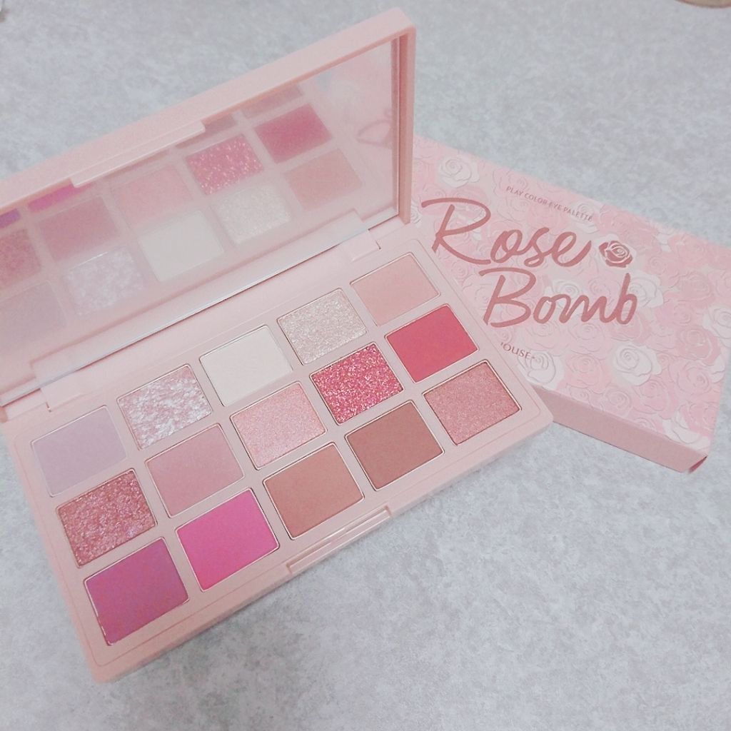 プレイカラーアイパレット ローズボム/ETUDE/アイシャドウパレットを使ったクチコミ(1枚目)