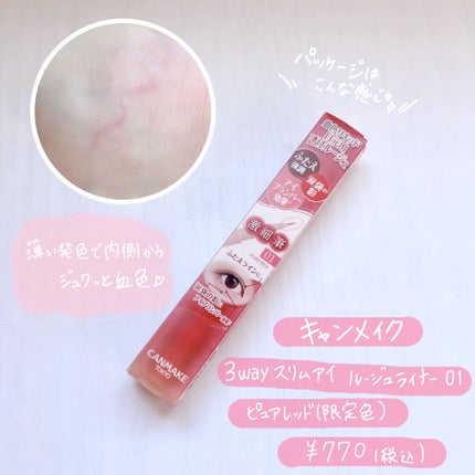3wayスリムアイルージュライナー/キャンメイク/リキッドアイライナーを使ったクチコミ(3枚目)