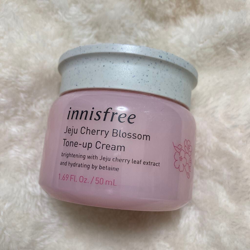 チェジュ チェリーブロッサム トーンアップクリーム/innisfree/化粧下地を使ったクチコミ(1枚目)