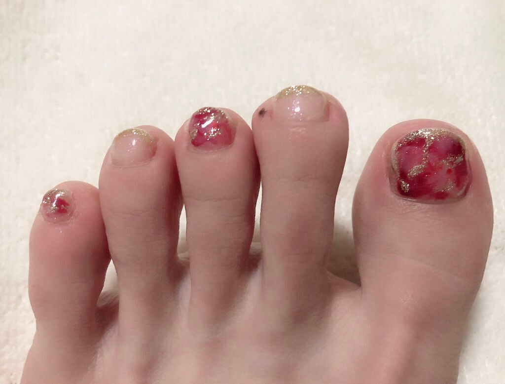 ジェルネイル(ライト対応)/セリア/ジェルネイルを使ったクチコミ(2枚目)