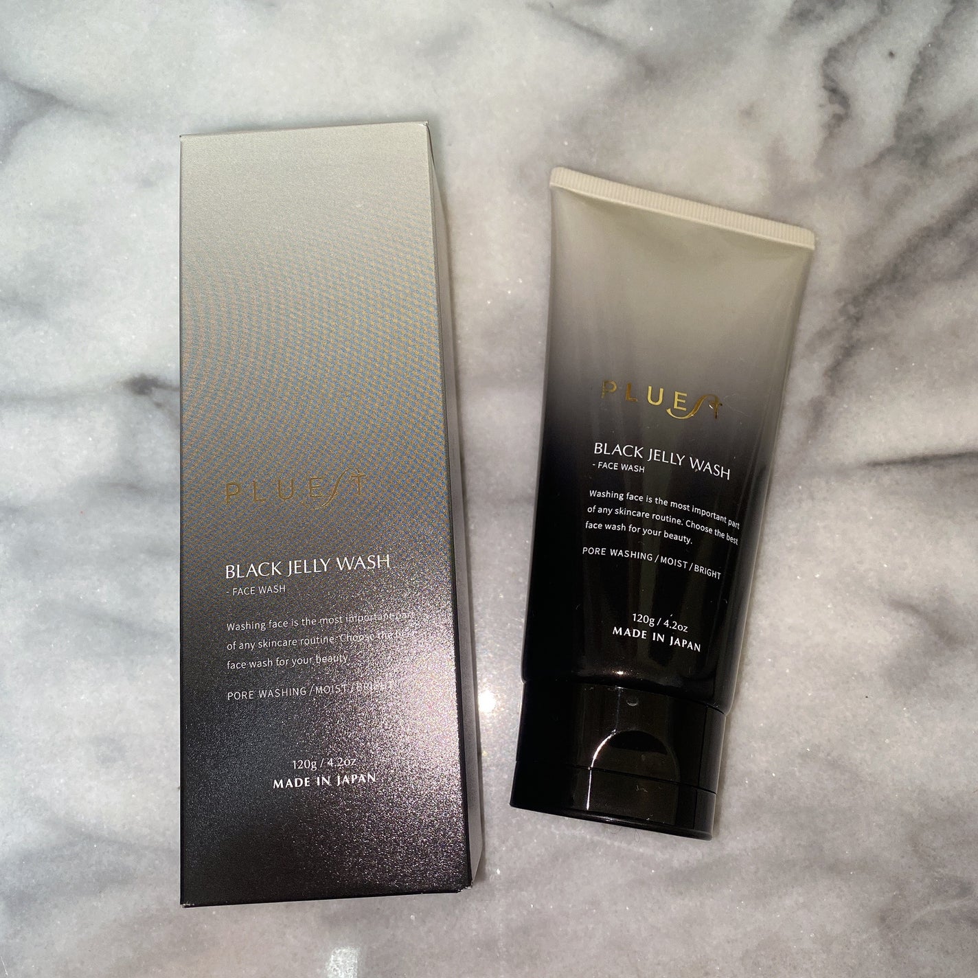 BLACK JELLY WASH(ブラックジェリーウォッシュ)/PLUEST/その他洗顔料を使ったクチコミ(1枚目)