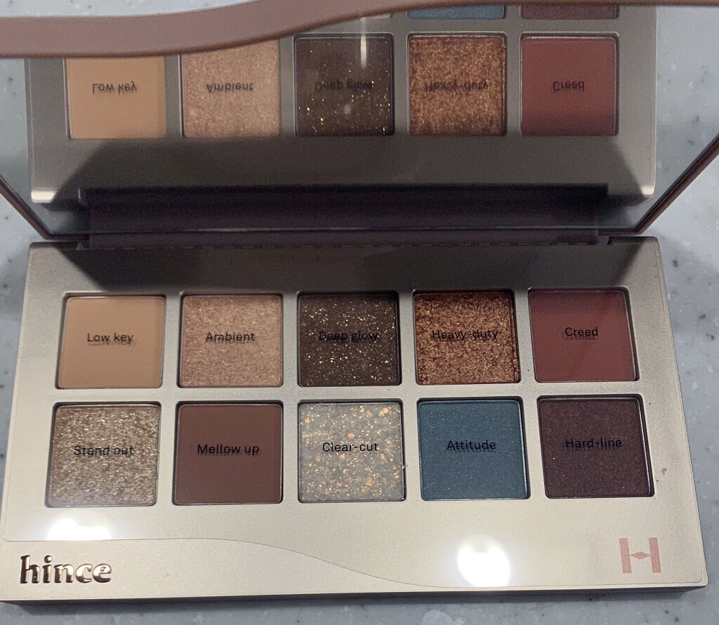 ニューデップスアイシャドウパレット 01 ジェントル･アンド･ファーム/hince/アイシャドウパレットを使ったクチコミ（3枚目）