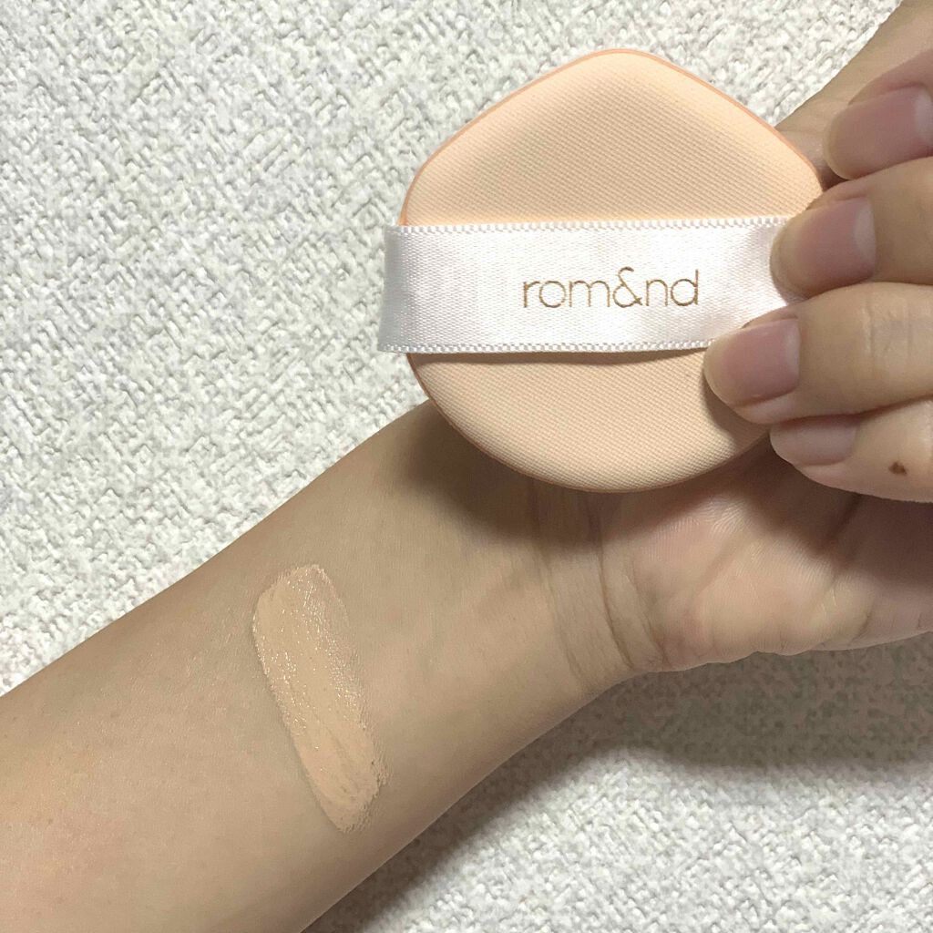ベターザンマットクッション/rom&nd/クッションファンデーションを使ったクチコミ（2枚目）