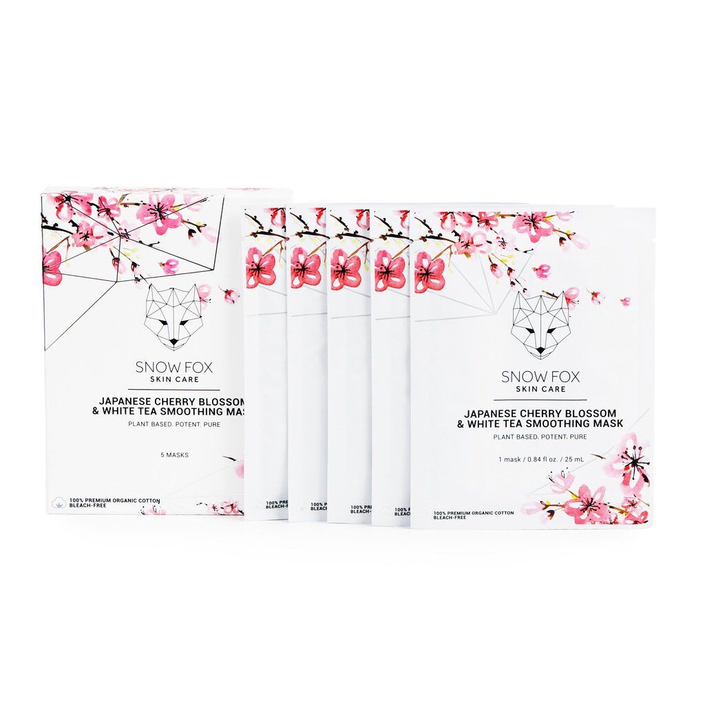 桜&ホワイトティー スムージング マスク SNOW FOX SKINCARE