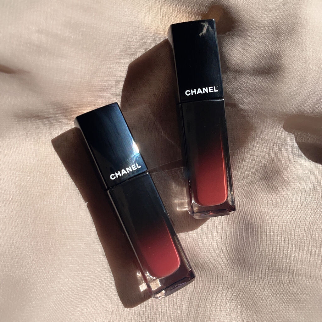 ルージュアリュールラックの新色🤍´-
▶︎ルージュアリュールラック / CHANEL
　83. ベージュスクレ
　84. ローズアンビギュ

もともと83番が気になっていたものの84番のかわいさにるんるんしております…🥳

ほんのりブラ