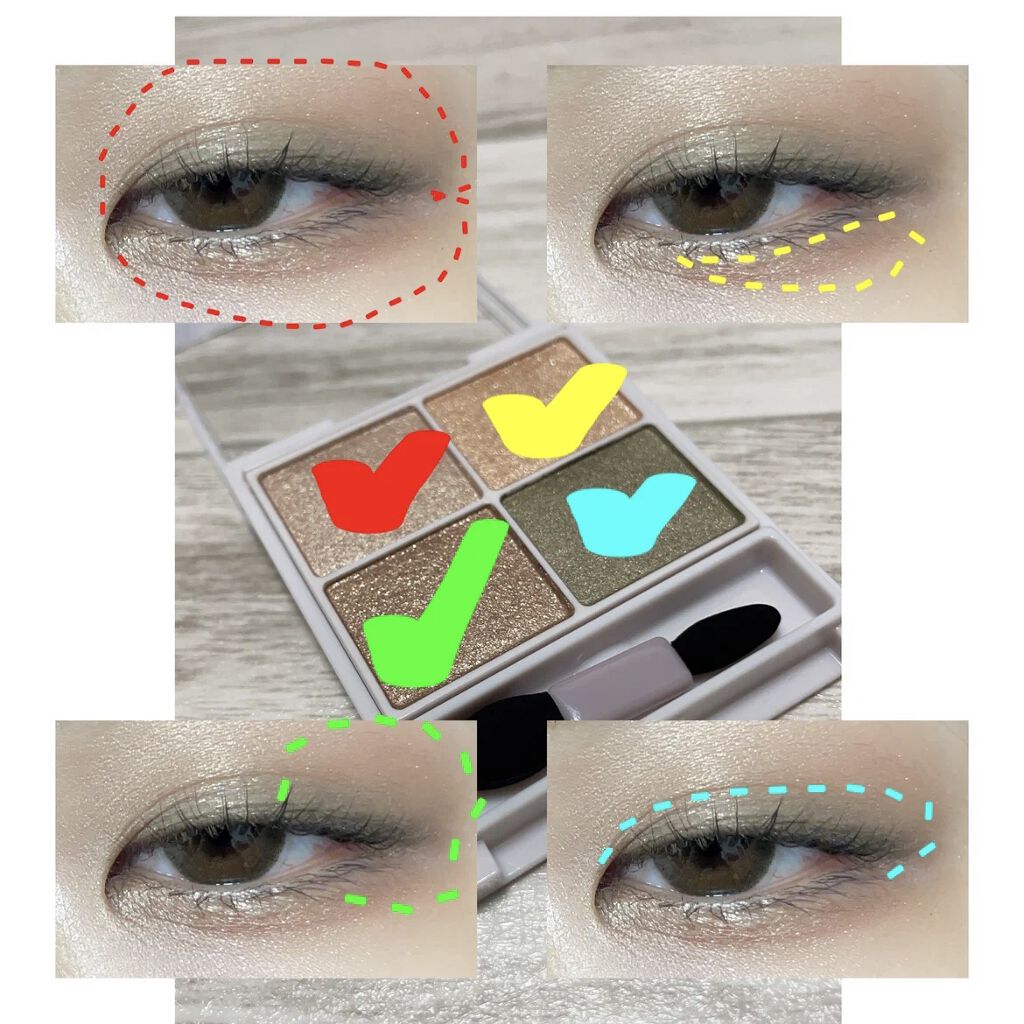 シルキースフレアイズ/キャンメイク/アイシャドウパレットを使ったクチコミ（3枚目）