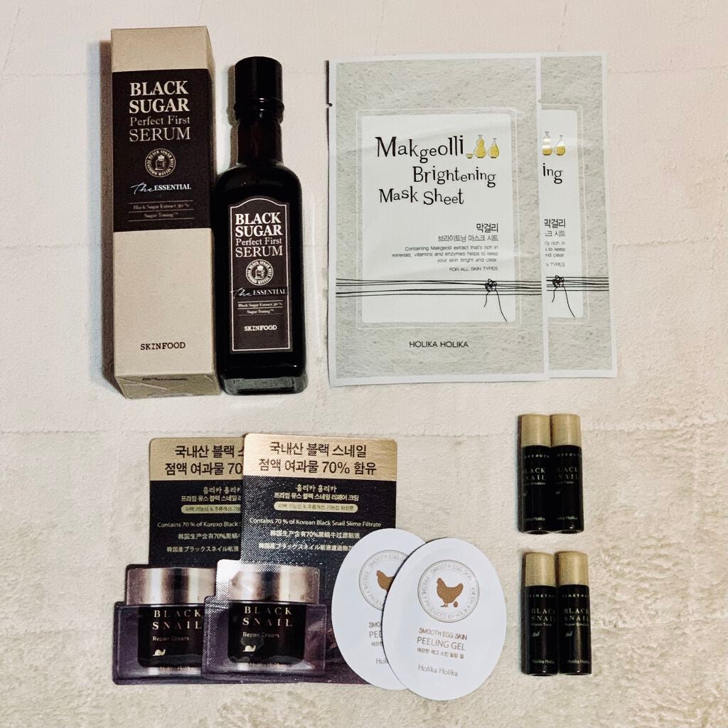 ブラックシュガー パーフェクト ファーストセラム ザ・エッセンシャル/SKINFOOD/美容液を使ったクチコミ(1枚目)