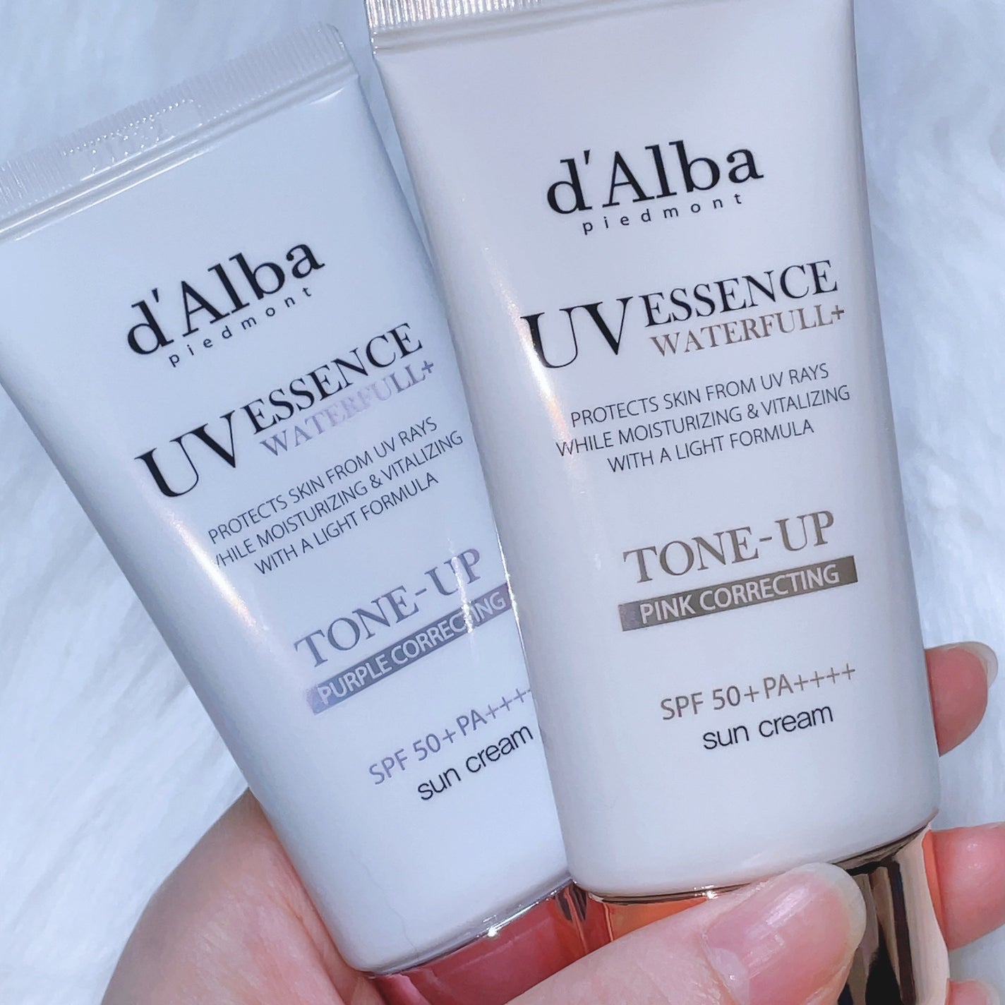 ダルバ ウォータフル トーンアップ サンクリーム(パープル)/ダルバ/日焼け止めクリームを使ったクチコミ(1枚目)