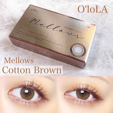 メローズ(Mellows) コットンブラウン/OLOLA/カラーコンタクトレンズを使ったクチコミ（1枚目）