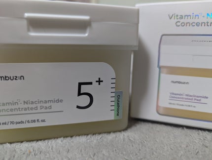 5番 白玉グルタチオンCフィルムパッド/numbuzin/トナーパッドを使ったクチコミ(2枚目)