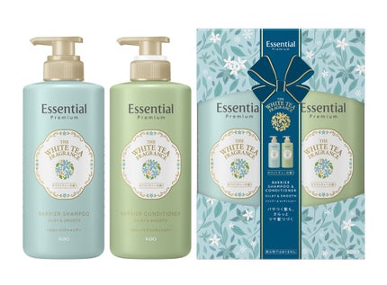 エッセンシャル エッセンシャル プレミアム バリアシャンプー・コンディショナー シルキー&スムース ホワイトティーの香り ペアセット
