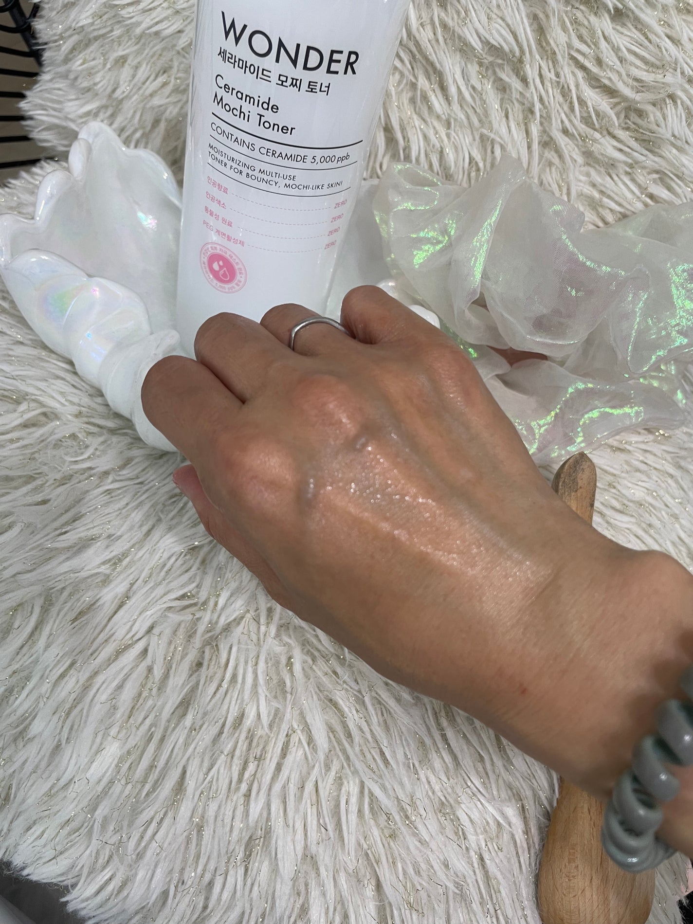 Wonder Ceramide Mochi Toner(トニーモリーワンダーCモチトナー)/TONYMOLY/化粧水を使ったクチコミ(5枚目)