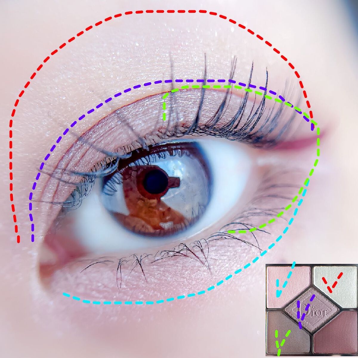 【旧】サンク クルール クチュール/Dior/アイシャドウパレットを使ったクチコミ（2枚目）