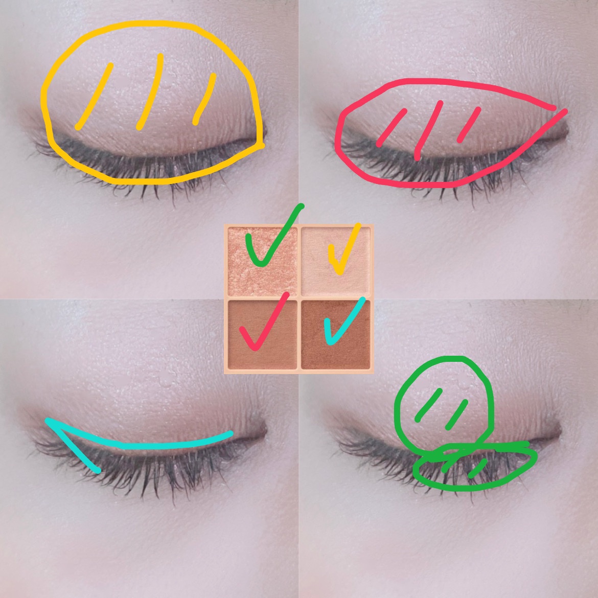 ベージュトーンアイシャドウ/CEZANNE/アイシャドウパレットを使ったクチコミ（2枚目）