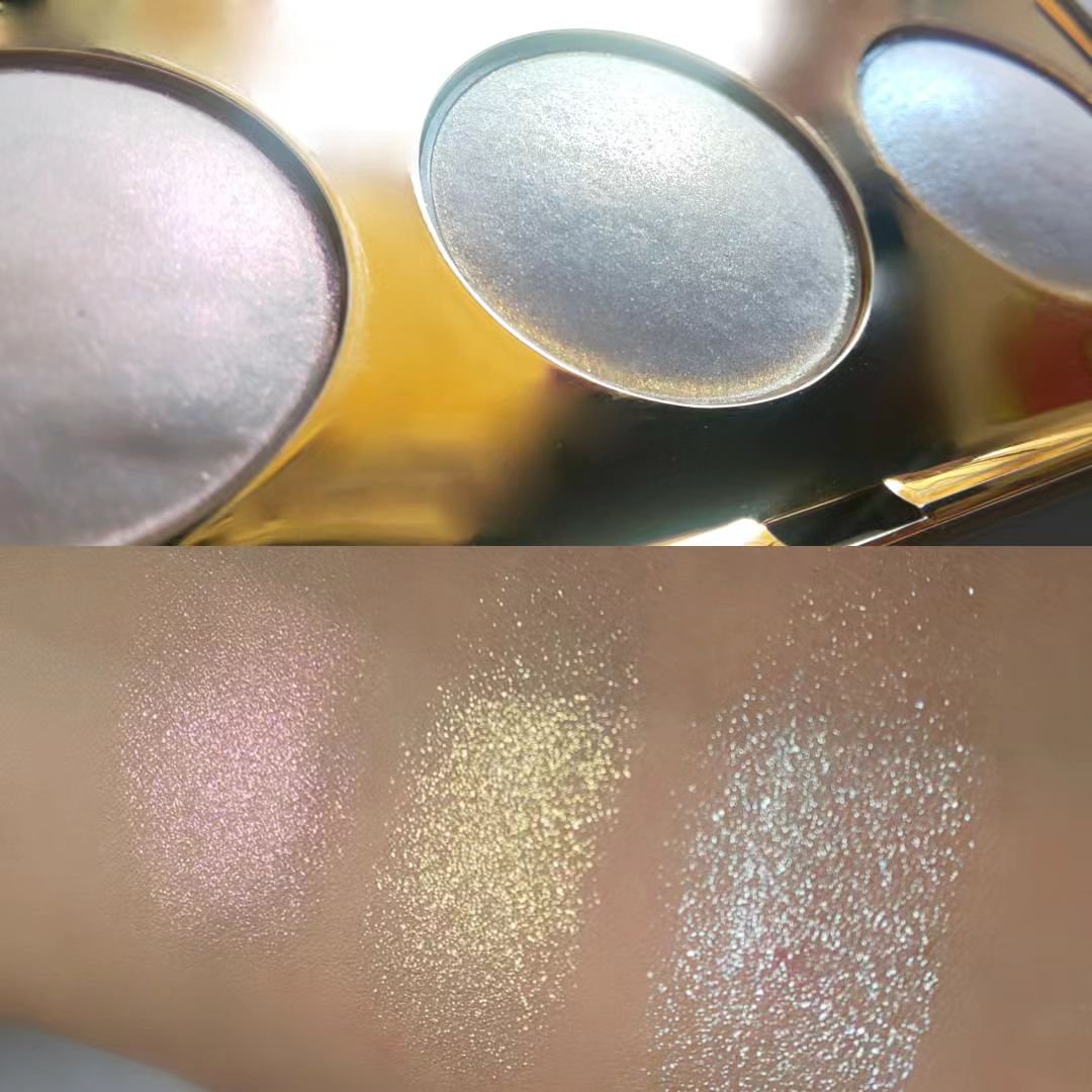 stila リトルホワイトライズヘブンリーハイライトパレットのクチコミ「〜💥 #手持ちハイライトを眺める会 💥〜
第二回は #stila の3色の
ハイライト(なんて.....」（2枚目）