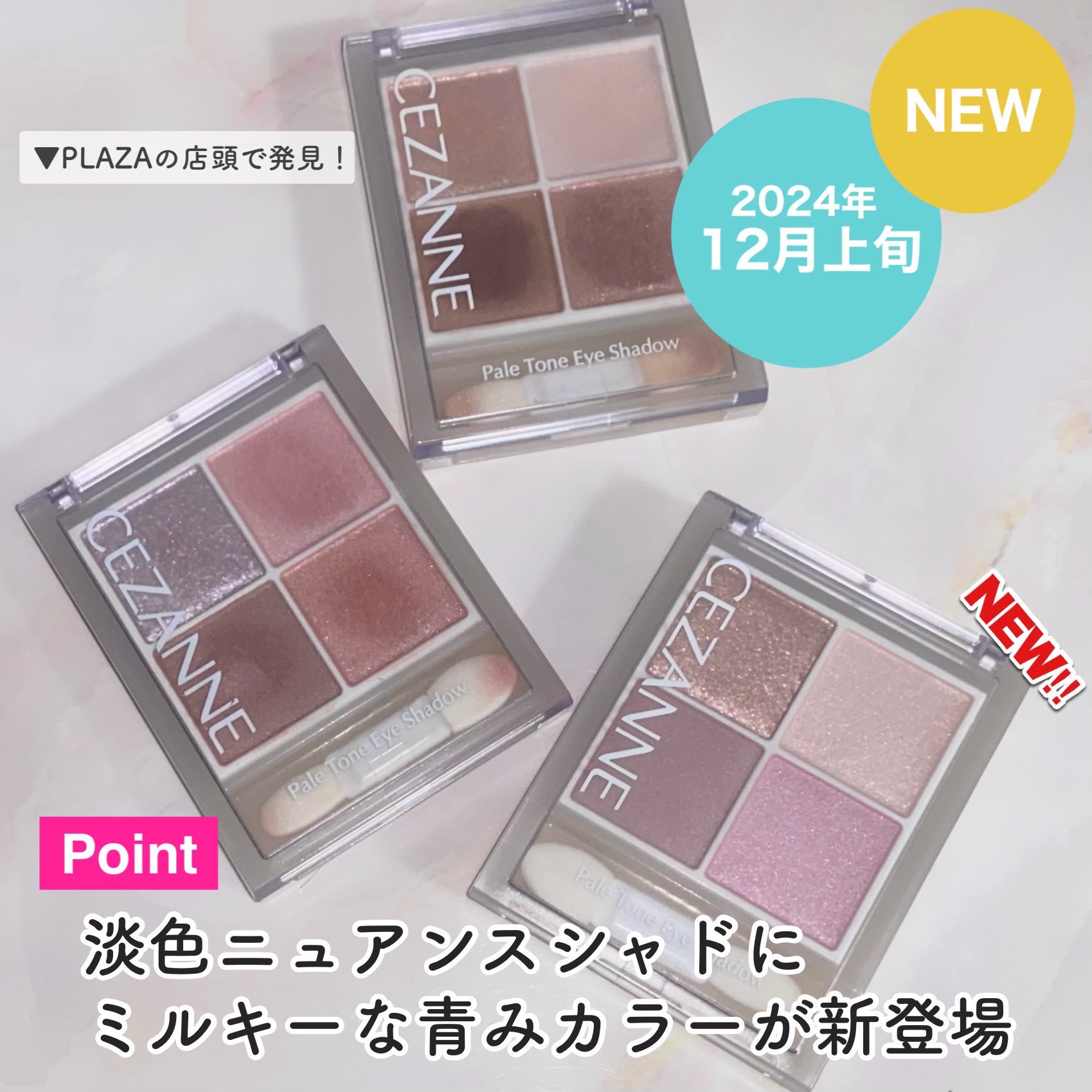 ペールトーンアイシャドウ/CEZANNE/アイシャドウを使ったクチコミ（2枚目）