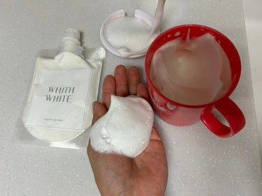 泥洗顔/WHITH WHITE/洗顔フォームを使ったクチコミ（4枚目）