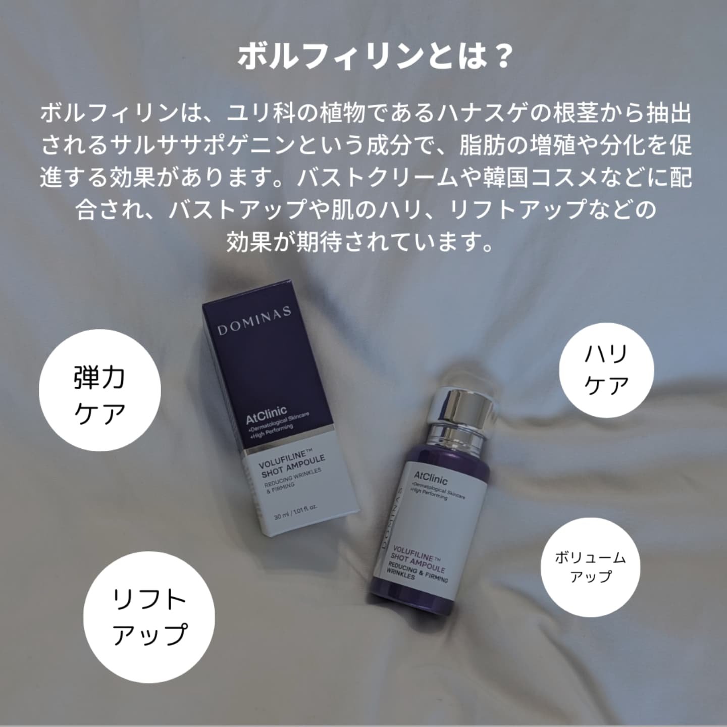 アットクリニック ボルフィリン リンクルショット アンプル/DOMINAS/美容液を使ったクチコミ（3枚目）