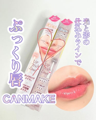 キャンメイク リップトリックライナーのクチコミ「＼【under ¥800】ちょい足しでぷっくり唇💋／


プチプラの神 @canmaketok.....」（1枚目）