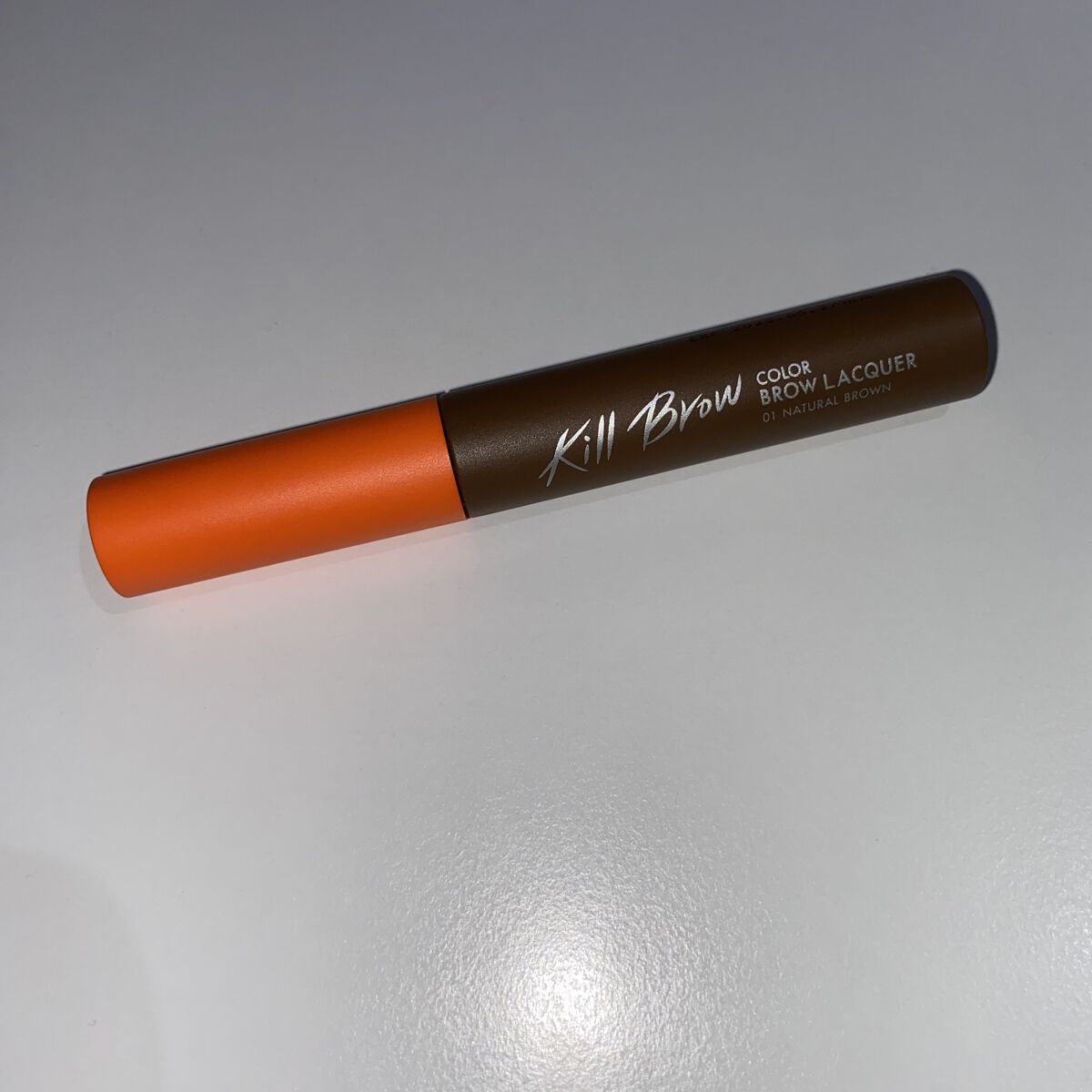 キル ブロウ カラー ブロウ ラッカー 01 NATURAL BROWN/CLIO/眉マスカラを使ったクチコミ（1枚目）