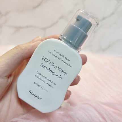 EGFシカウォーターサンアンプル/fromrier/日焼け止めローションを使ったクチコミ(4枚目)