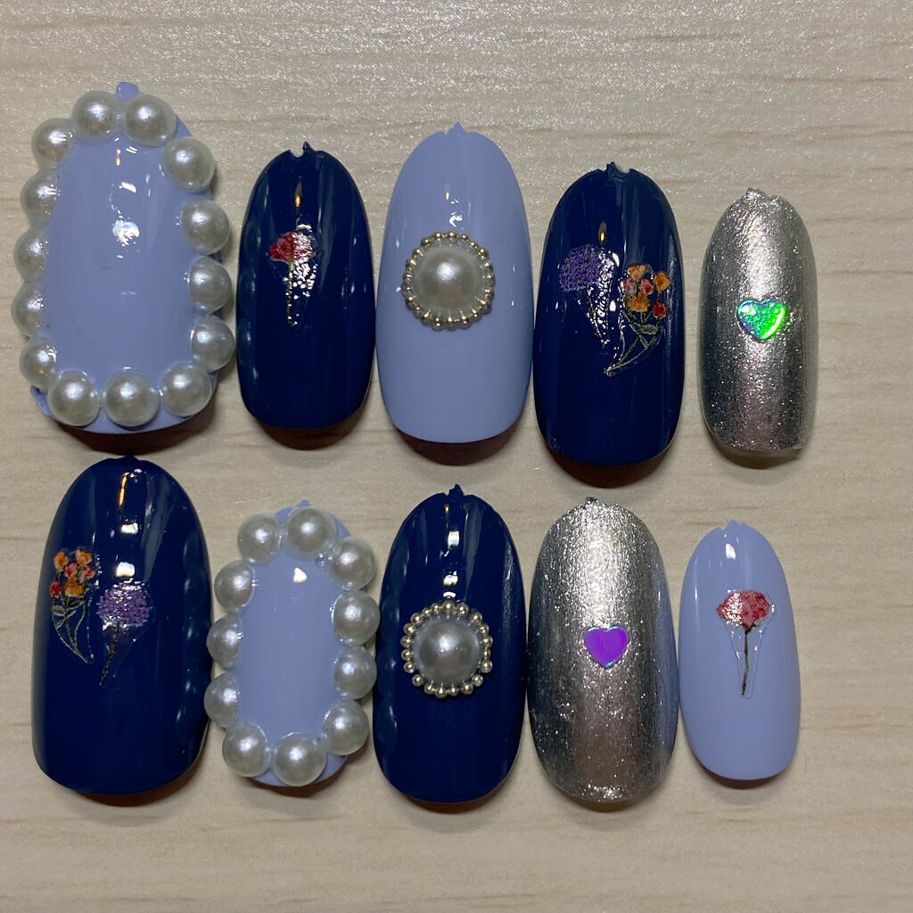 ネイルシール/セリア/ネイルシールを使ったクチコミ（1枚目）